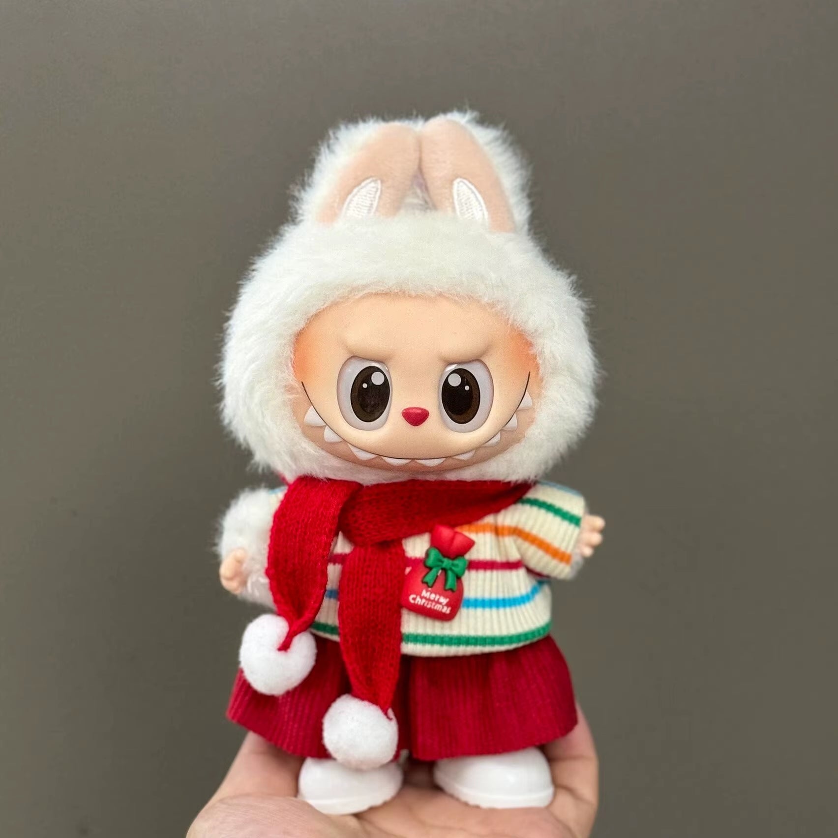 Labubu Accessories Clothes Suitable for V1 V2 V3 V4 Labubu Christmas Deer Set Labubu Red Clothing Christmas Fashion Gift