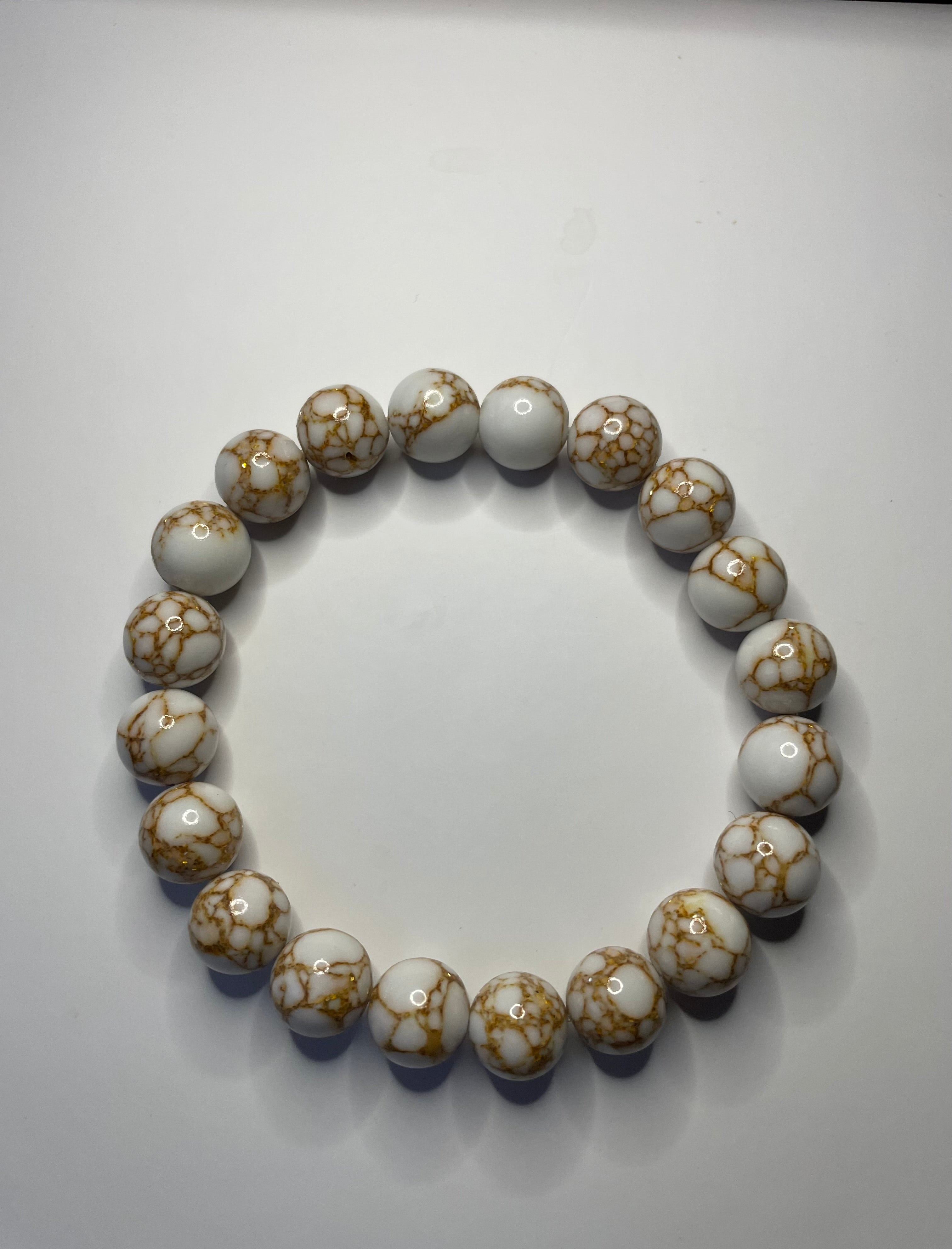 Howlite/Magnesite Natural Stone Bracelet