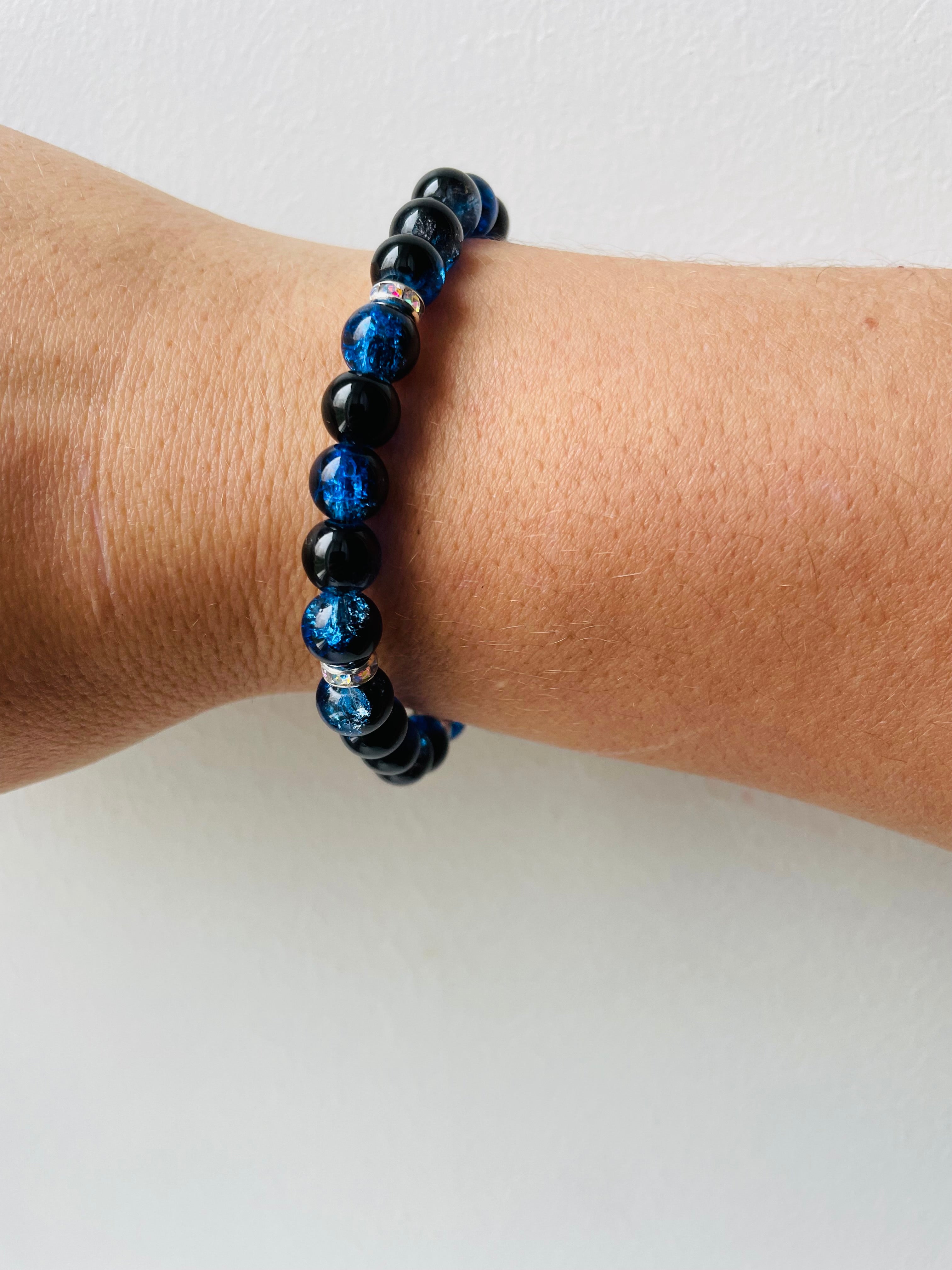 Blue&Black Cristal Bracelet