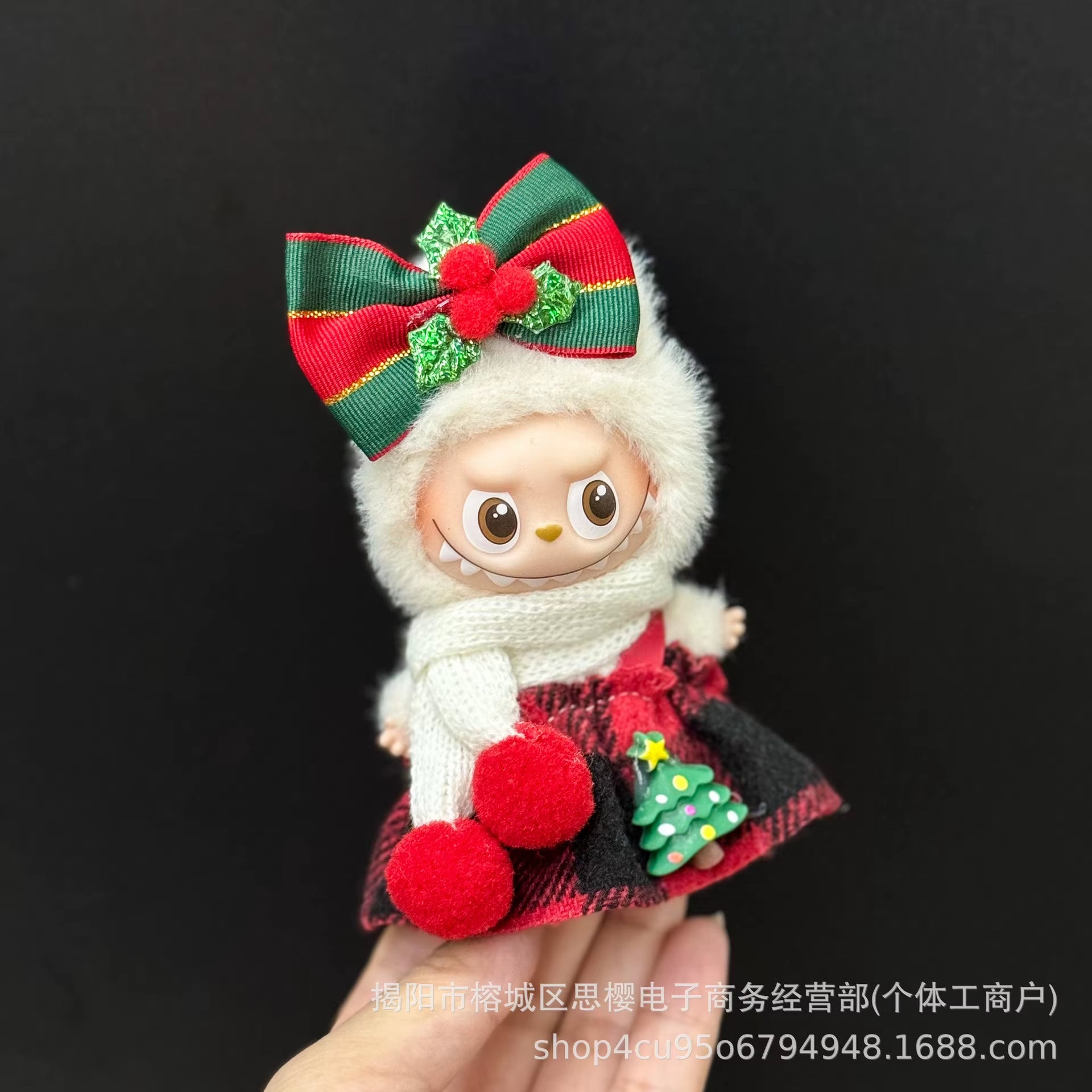 Labubu Accessories Clothes Suitable for V1 V2 V3 V4 Labubu Christmas Deer Set Labubu Red Clothing Christmas Fashion Gift