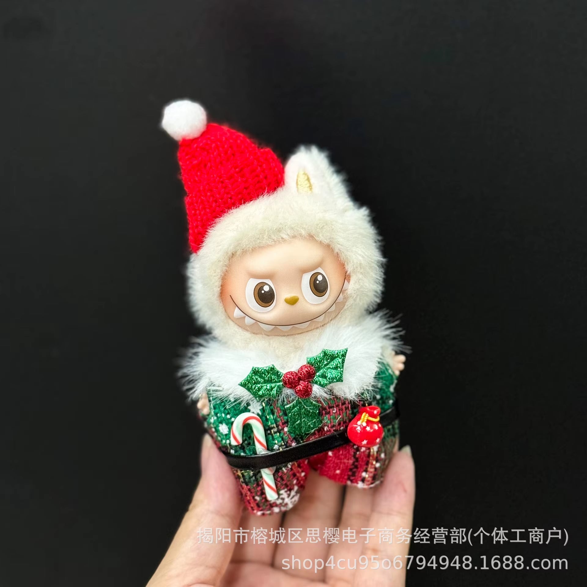 Labubu Accessories Clothes Suitable for V1 V2 V3 V4 Labubu Christmas Deer Set Labubu Red Clothing Christmas Fashion Gift