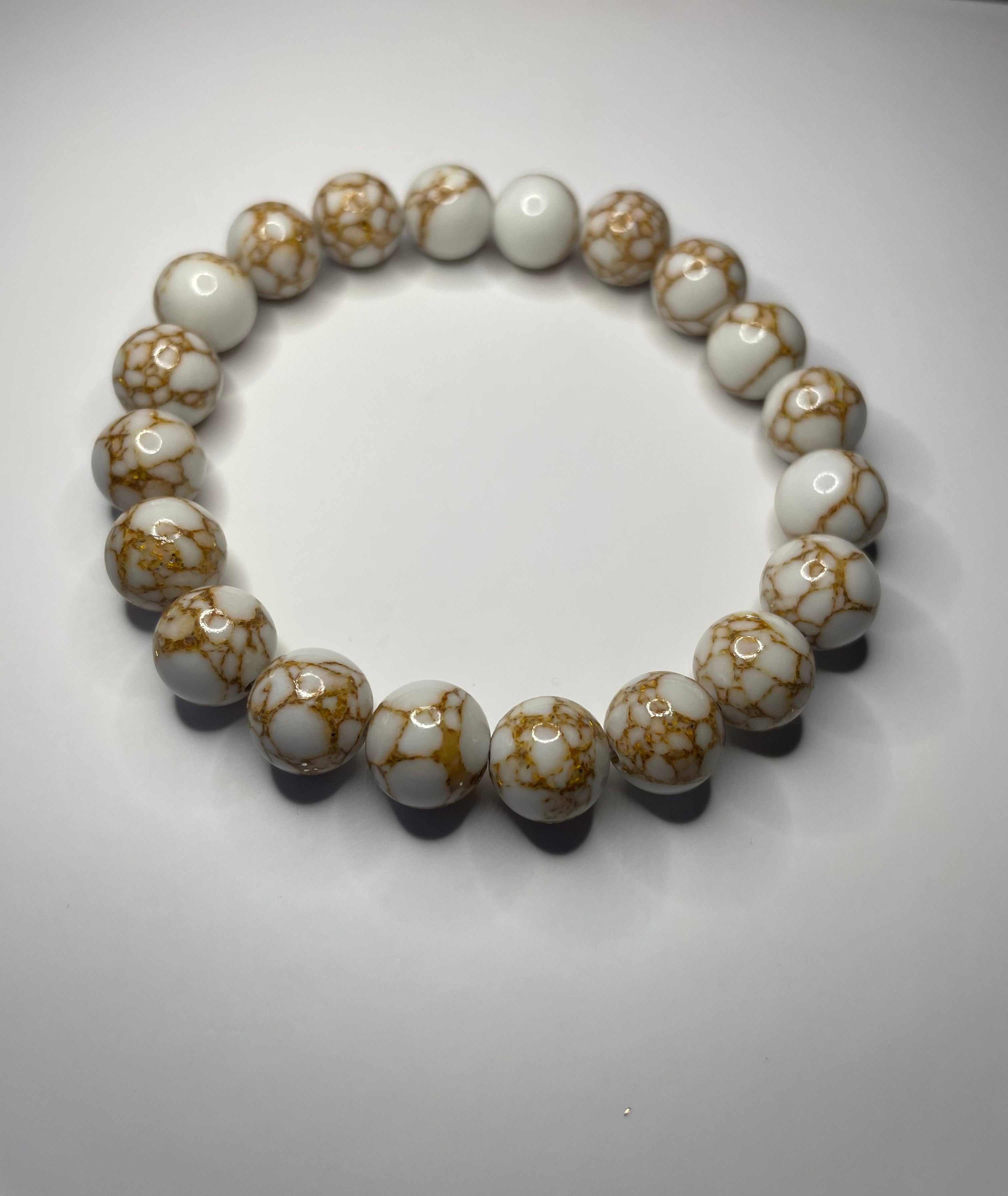 Howlite/Magnesite Natural Stone Bracelet