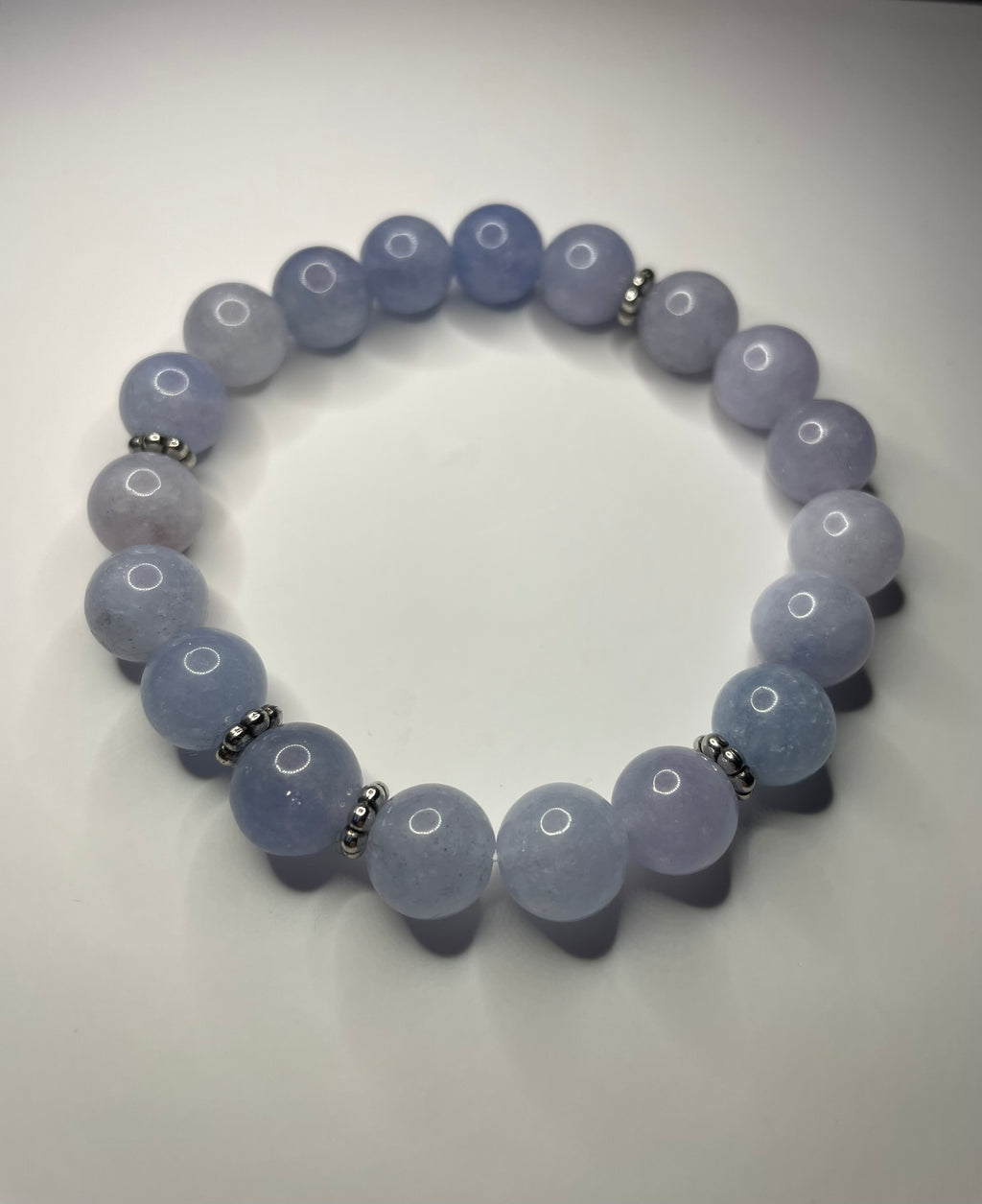 Natural stone Aquamarine beads bracelet