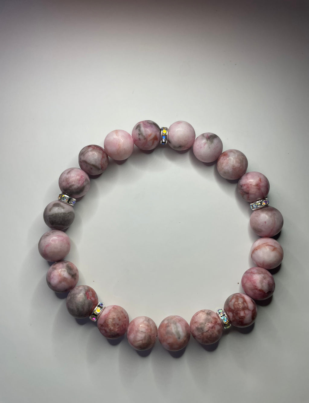 Natural Rhodonite stone-Bracelet