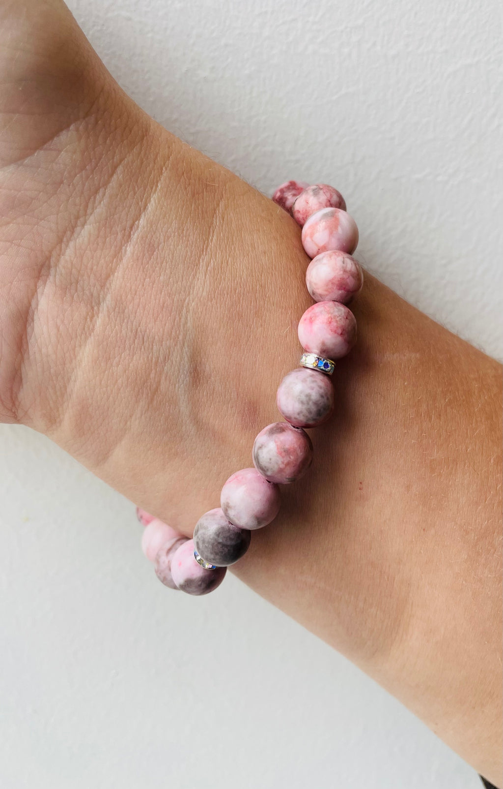 Natural Rhodonite stone-Bracelet