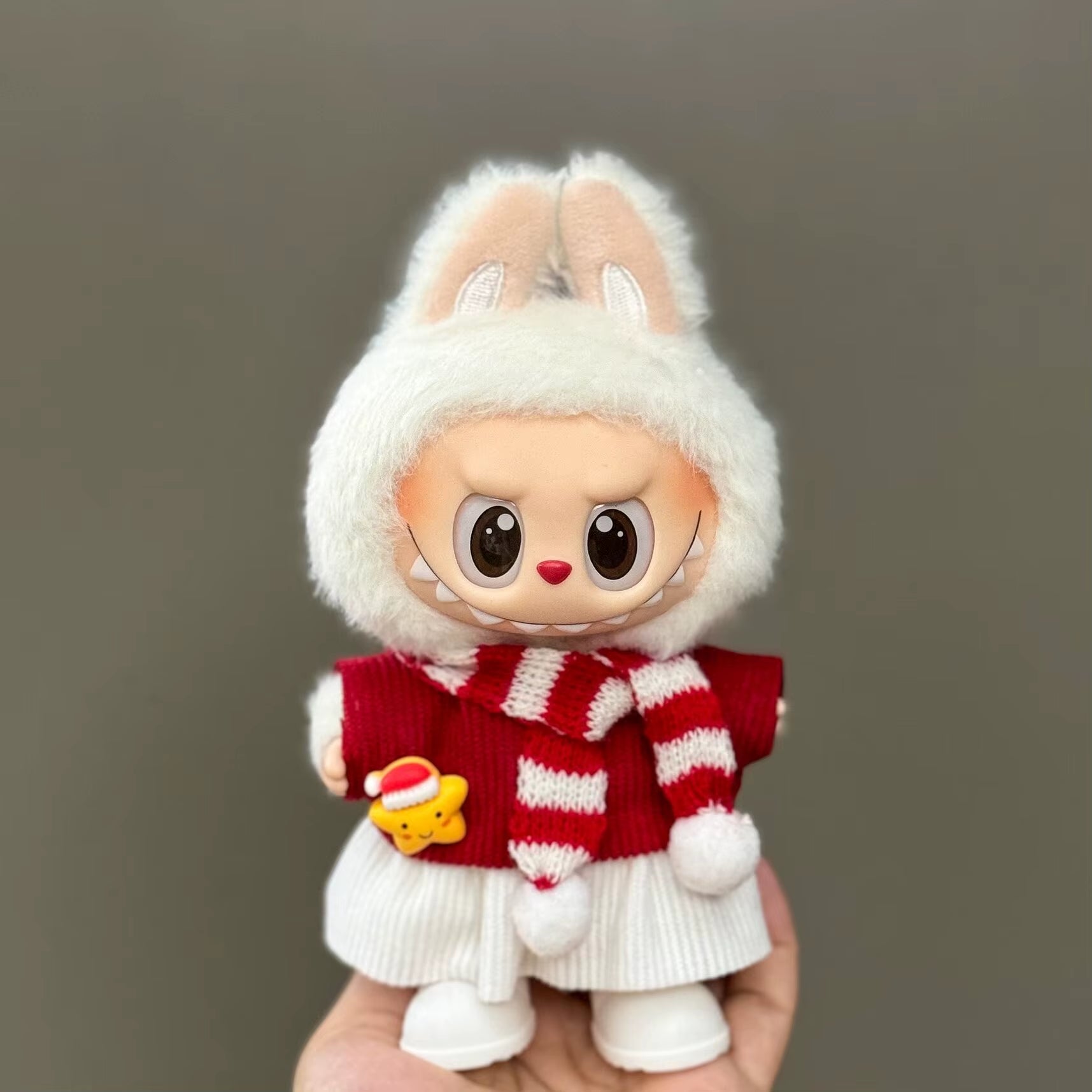 Labubu Accessories Clothes Suitable for V1 V2 V3 V4 Labubu Christmas Deer Set Labubu Red Clothing Christmas Fashion Gift