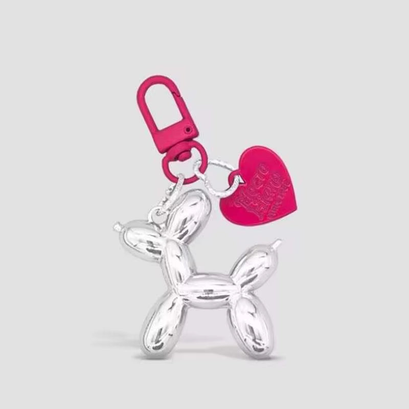 Fashion Keychain Punk Y2K Balloon Dog Keychains for Women Bag Pendant Jewelry Trinket Girl'S Car Key Ring Key Chain Accessories